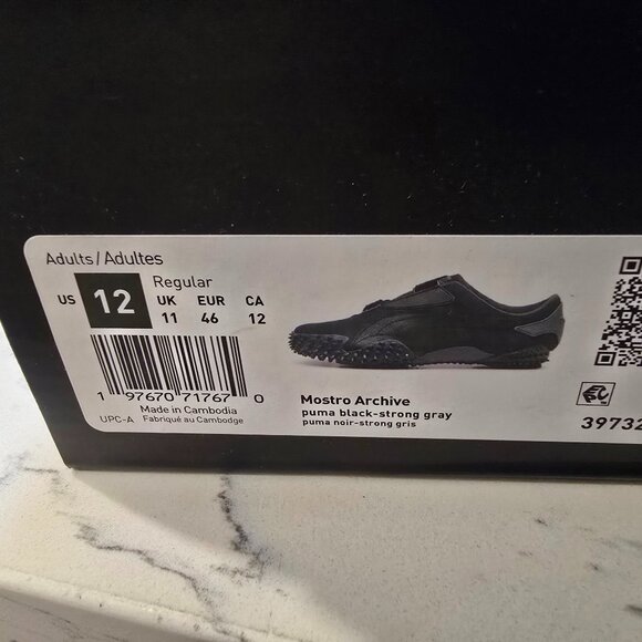 NEW MEN'S PUMA Mostro Archive 397329 02 Black Shoes Sneakers Size 12 NEW - Picture 9 of 15